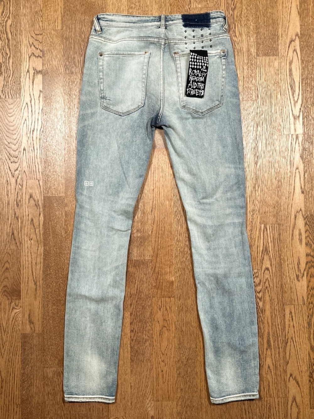 Ksubi Van Winkle Skyhigh Trashed 098 Distressed Skinny Denim Jeans Mens 31